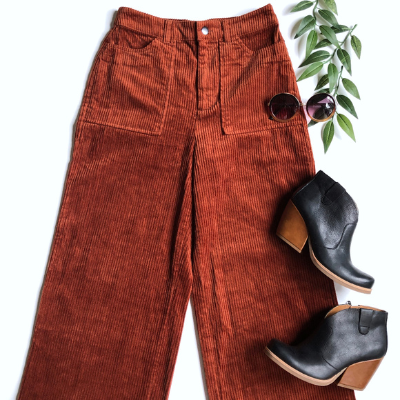 Forever 21 Pants - NWT Forever 21 High Rise Wide Leg Corduroy Pants